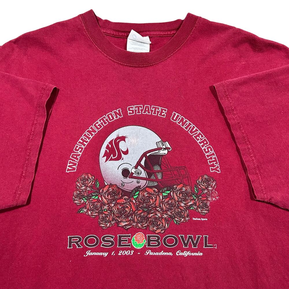 Vintage Washington State University Rose Bowl T-Shirt Men’s XL Football 2003 Y2K